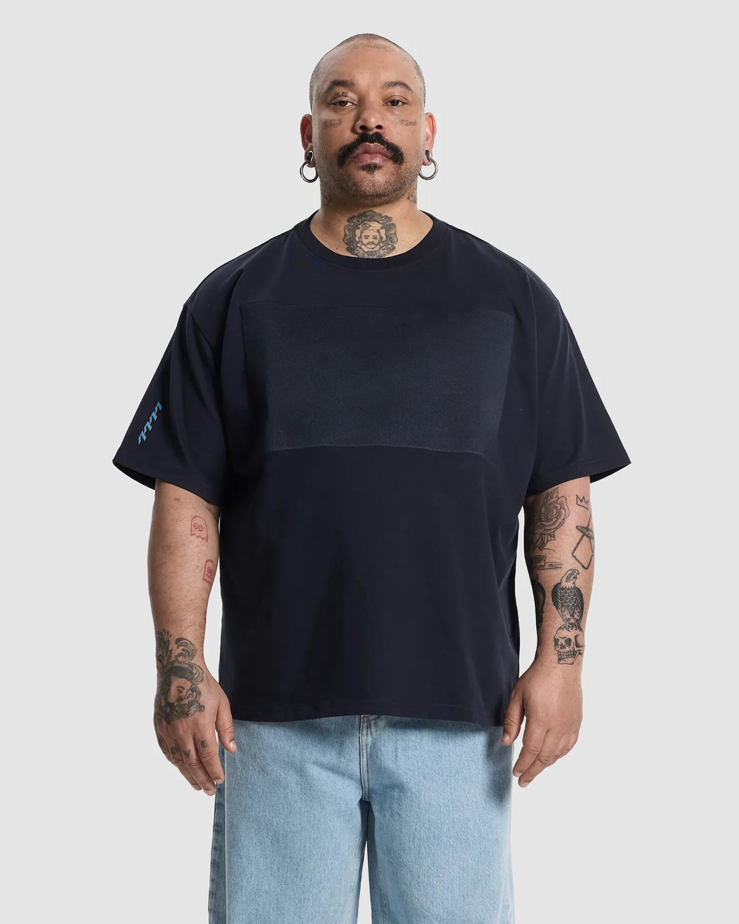 Chest Toning Essential Tee - Dark Navy | FOUR TIMES ONE – All-body