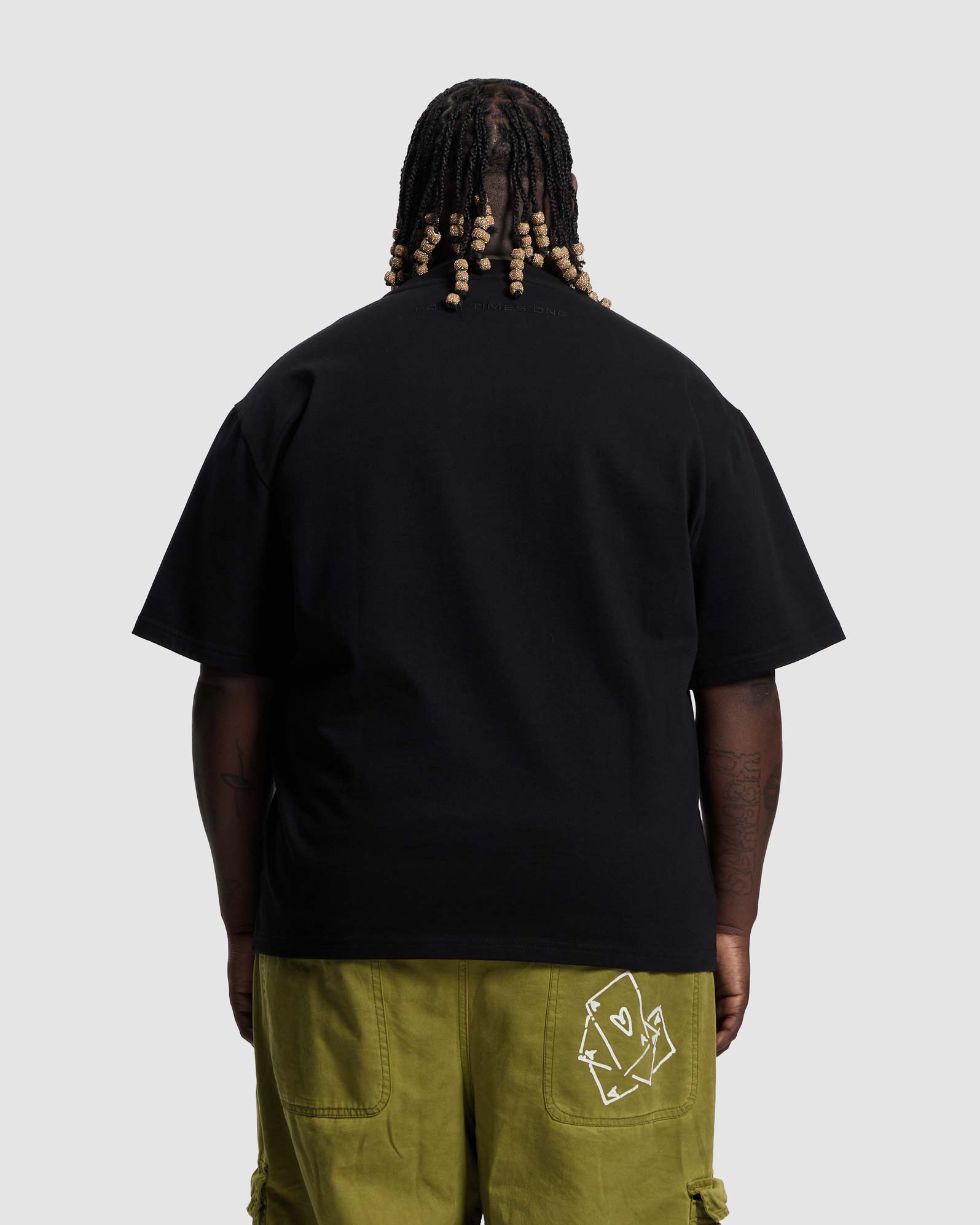 Torso Toning Gothic Tee  -  Black