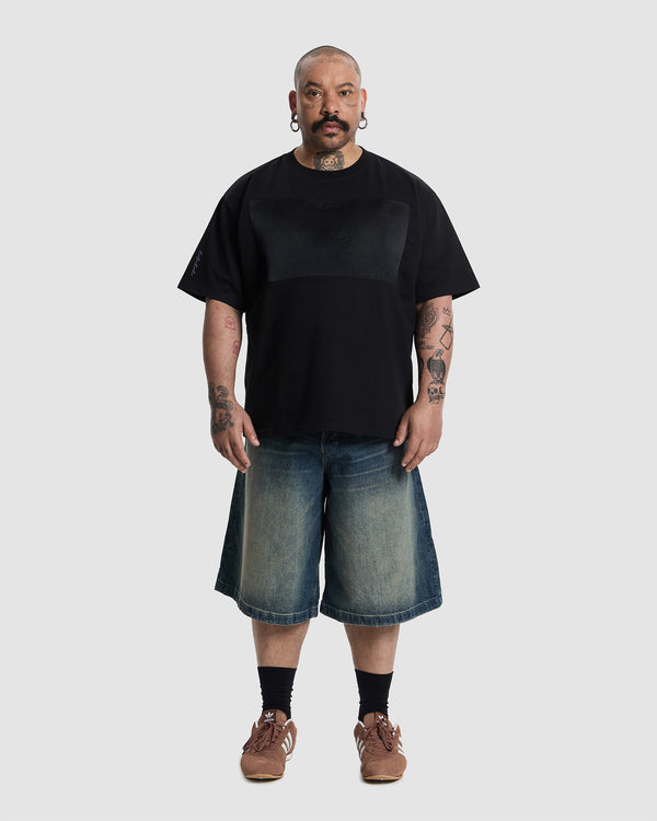 Chest Toning Basic Tee  -  Black