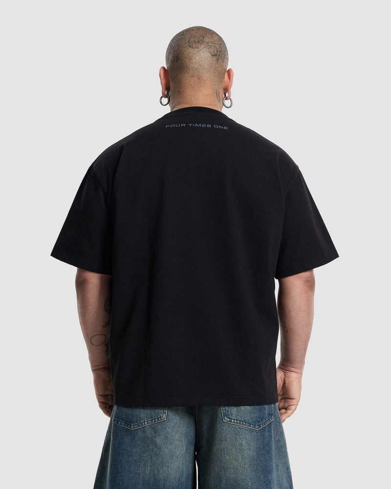 Chest Toning Essential Tee  -  Black
