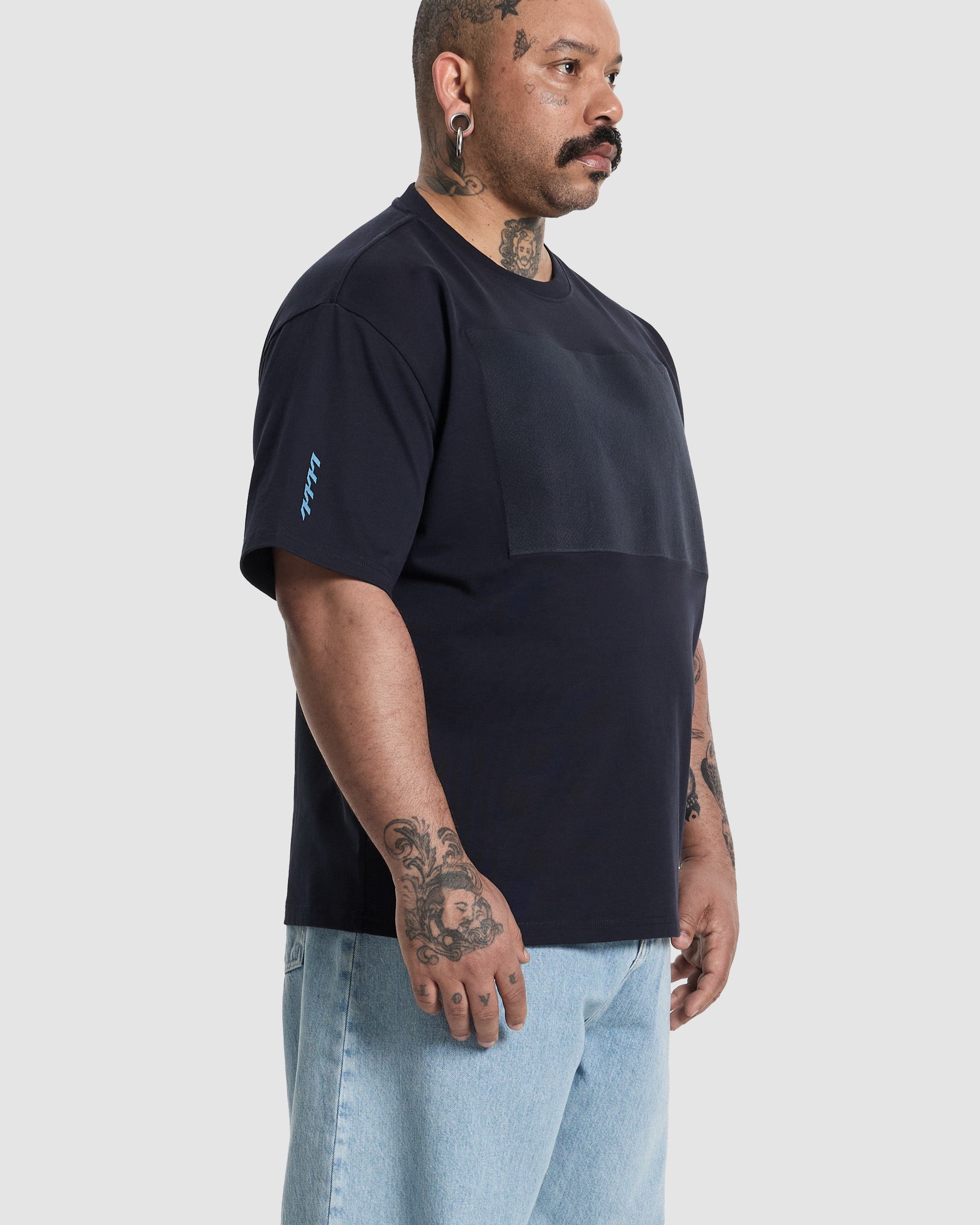 Chest Toning Basic Tee  -  Dark Navy