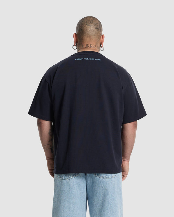 Chest Toning Basic Tee  -  Dark Navy