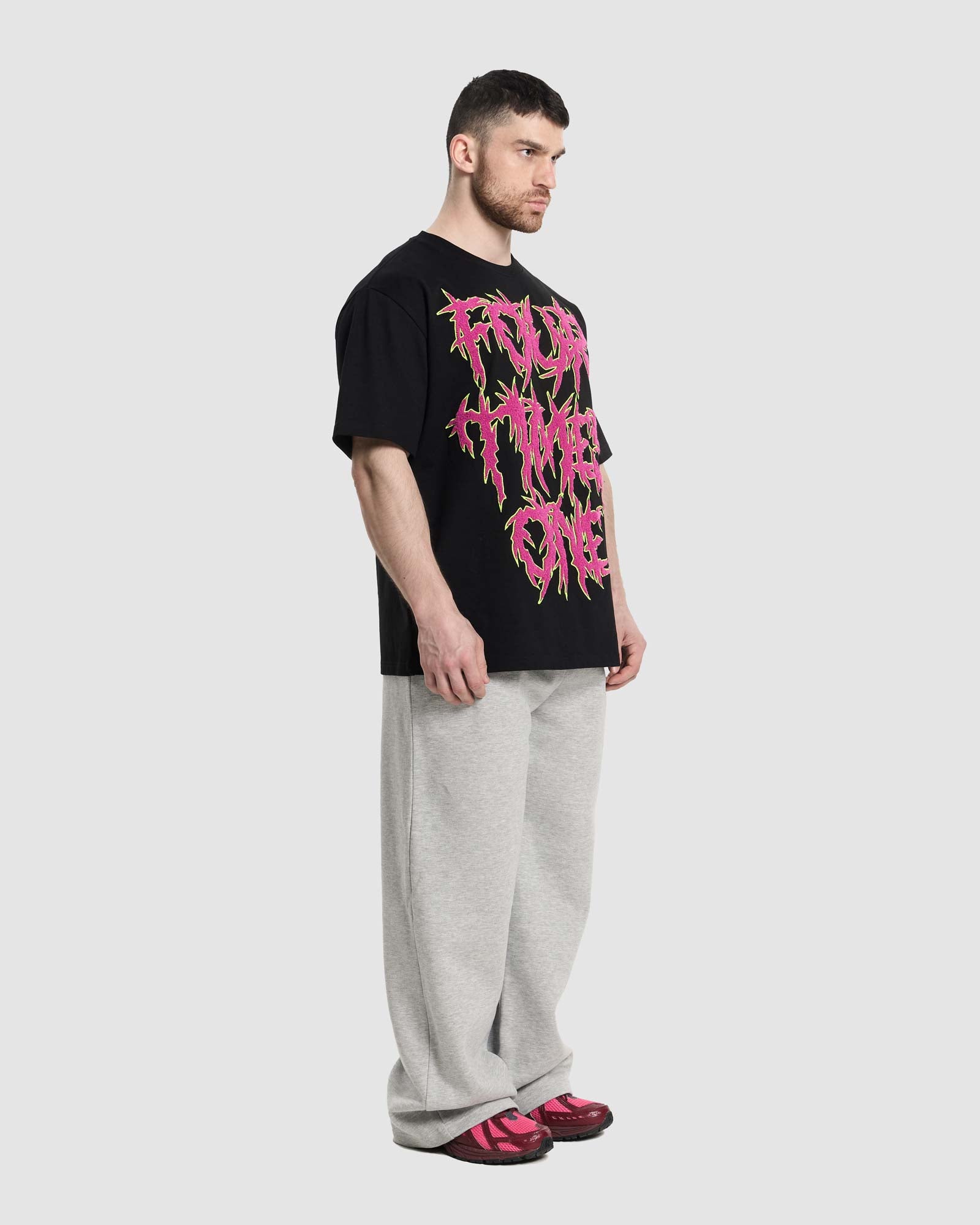 Torso Toning Gothic Tee  -  Black