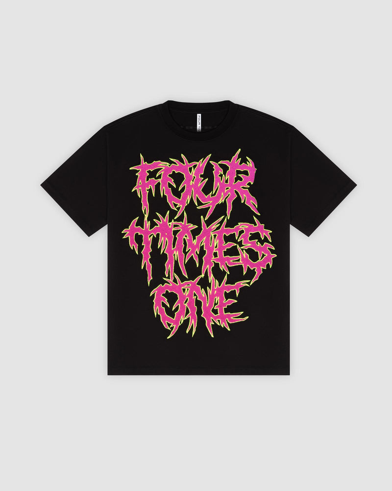 Torso Toning Gothic Tee  -  Black